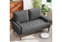 OUNUO 2-Sitzer Sofa Modern Dunkelgrau Bild 2
