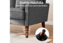 OUNUO 2-Sitzer Sofa Modern Dunkelgrau Bild 5