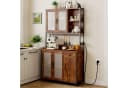Dripex Küchenbuffet Küchenschrank Buffetschrank Braun/Schwarz Bild 1