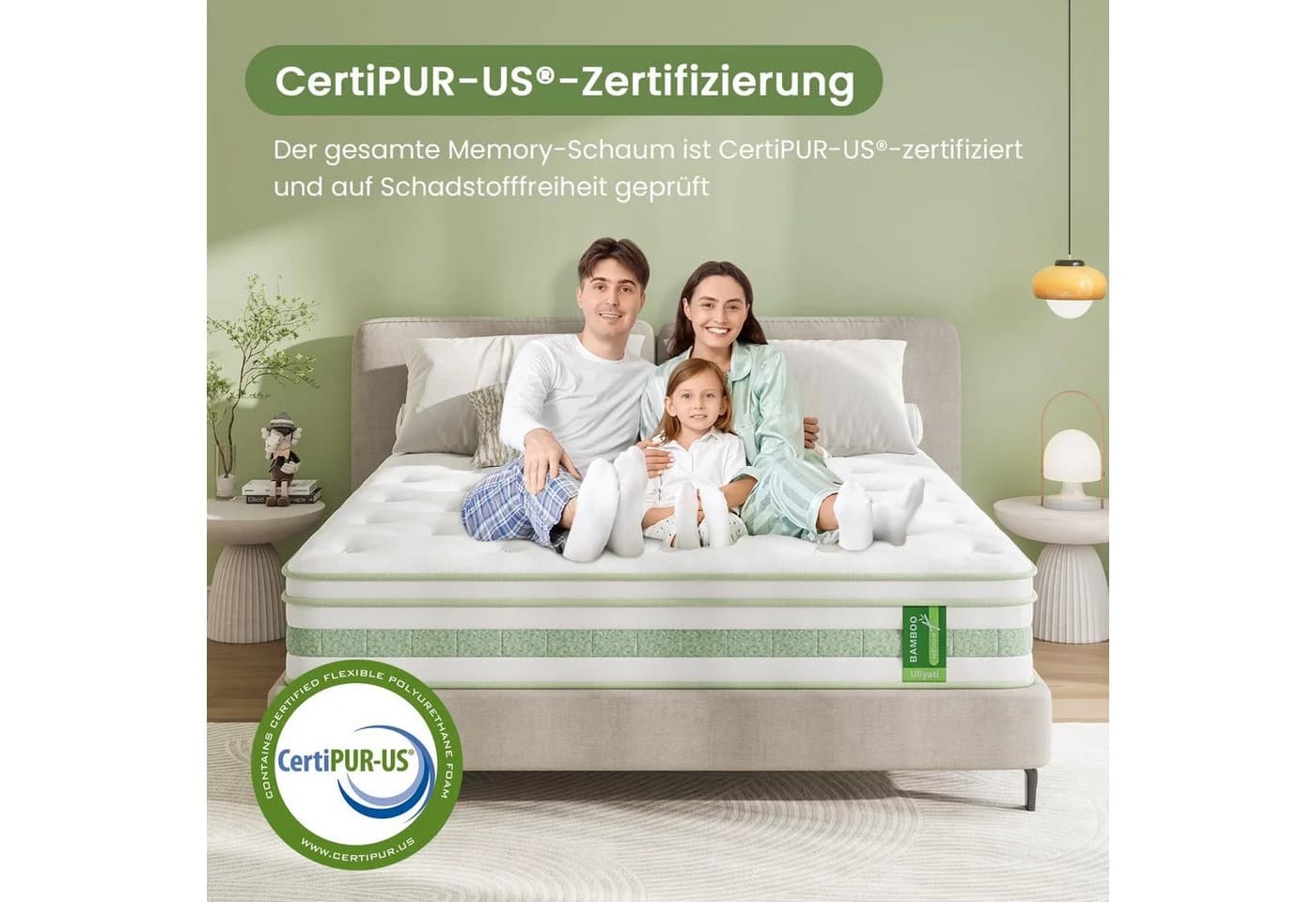 Uliyati Hybridmatratze Taschenfederkernmatratze Mittlerhärte Atmungsaktiv - Bild 5