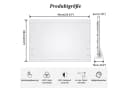 Dripex Hollywood Schminkspiegel mit LED-Beleuchtung, 3 Lichtfarben dimmbar Bild 1