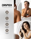 Dripex Badspiegel Rund LED mit Uhr / Bluetooth-Lautsprecher, Dimmbar, 3 Lichtfarben, Beschlagfrei Bild 3