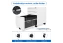 Dripex Aktenschrank Metall Rollcontainer Stahl mit 2/3 Schubladen Bild 4