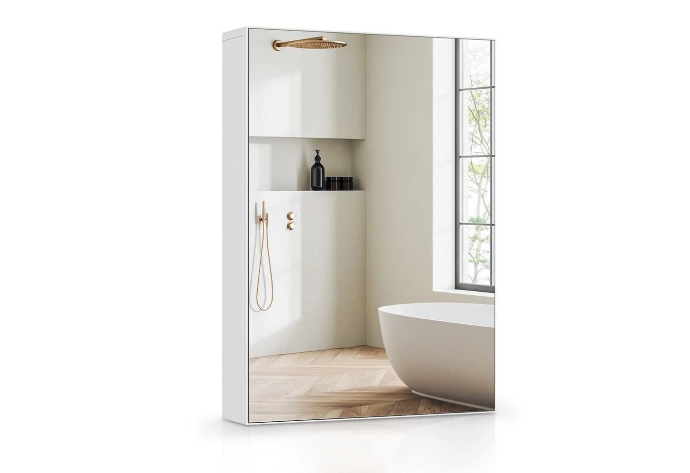 Dripex Spiegelschrank Badezimmerschrank mit Spiegel - Bild 2