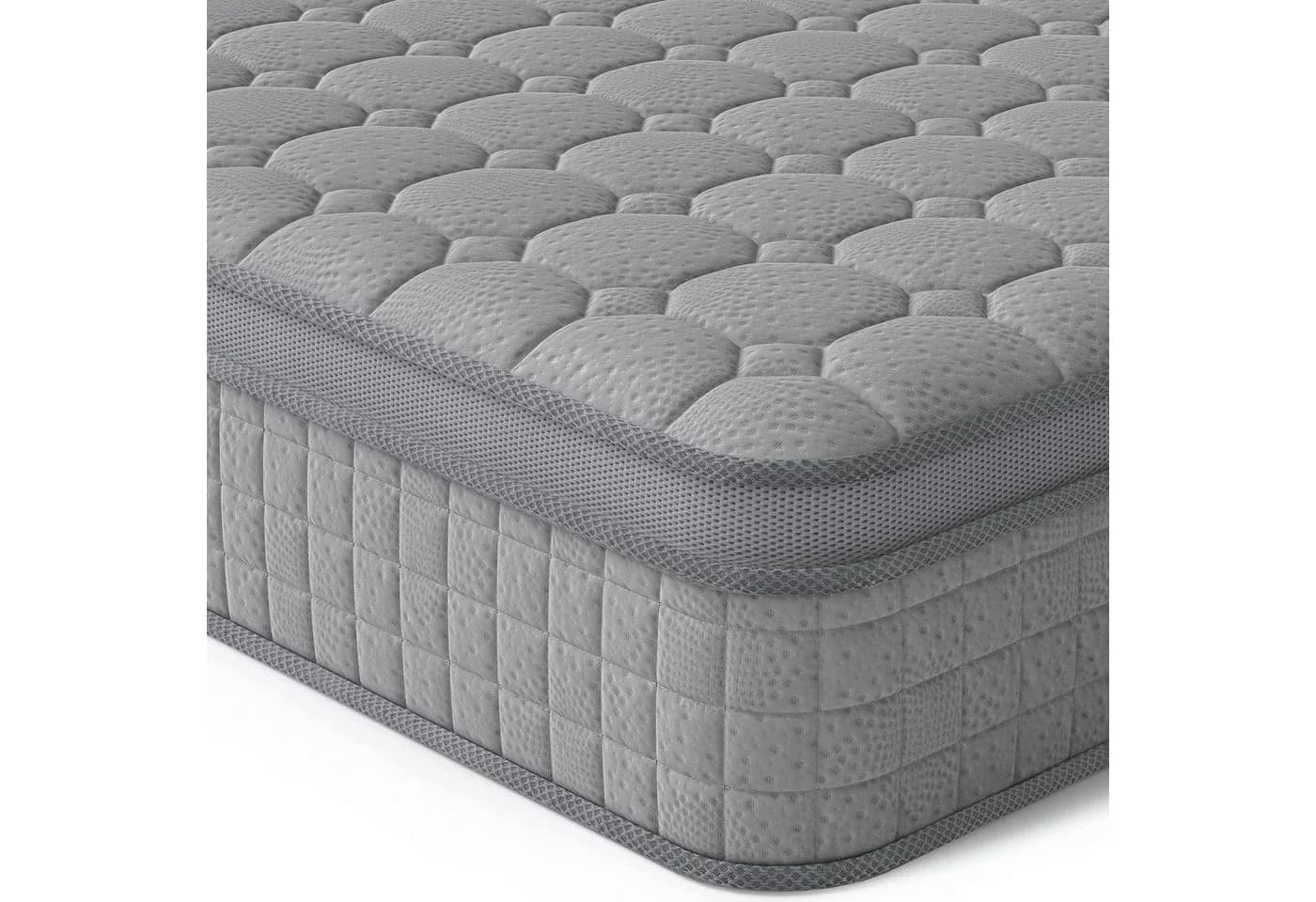 Taschenfederkernmatratze 7-Zonen Matratze 30 cm hoch H3 Hybridmatratze Grau TT1, Vesgantti - Bild 2