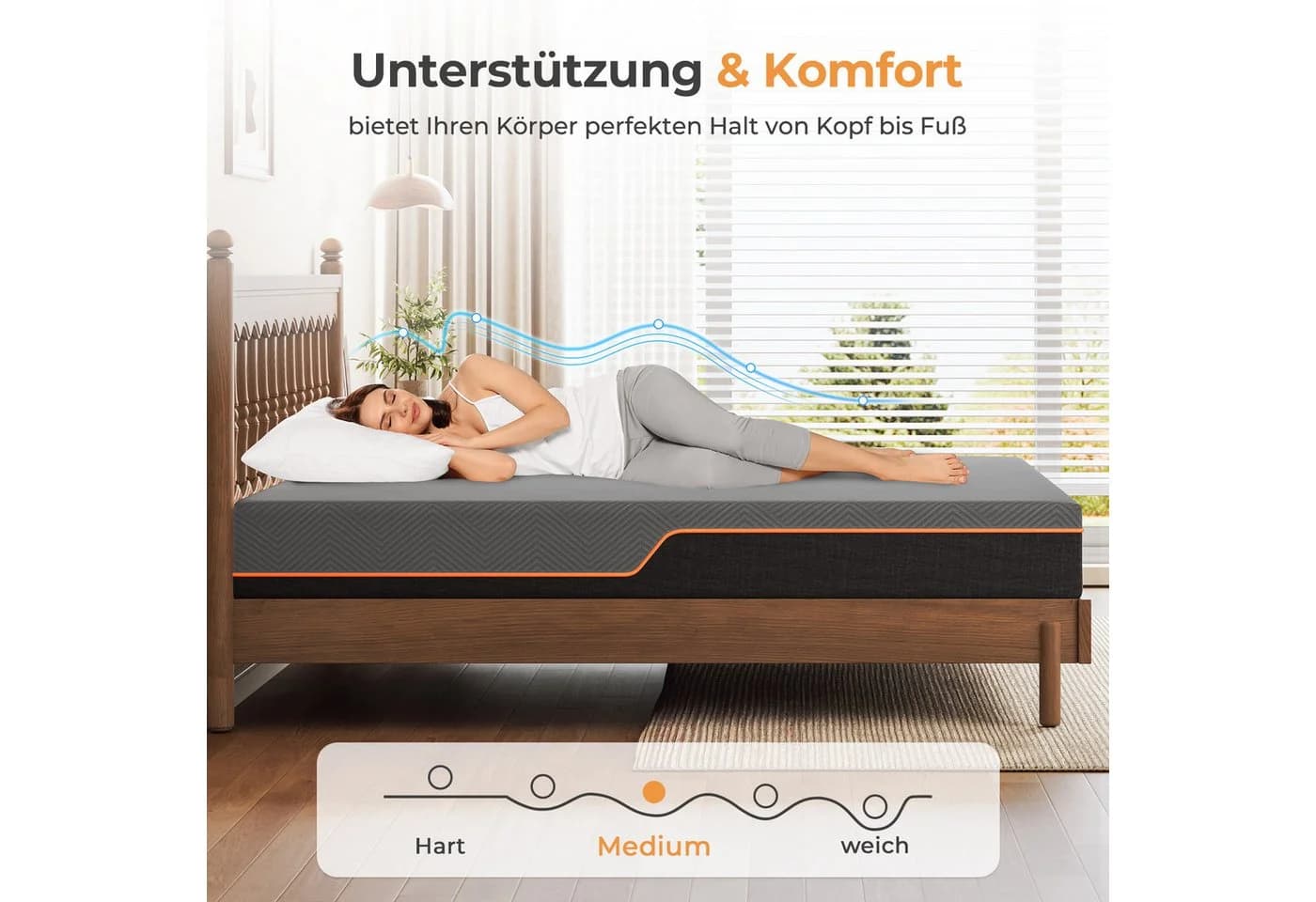 Vesgantti Kaltschaummatratze 7-Zonen Abnehmbarer Bezug - Bild 4