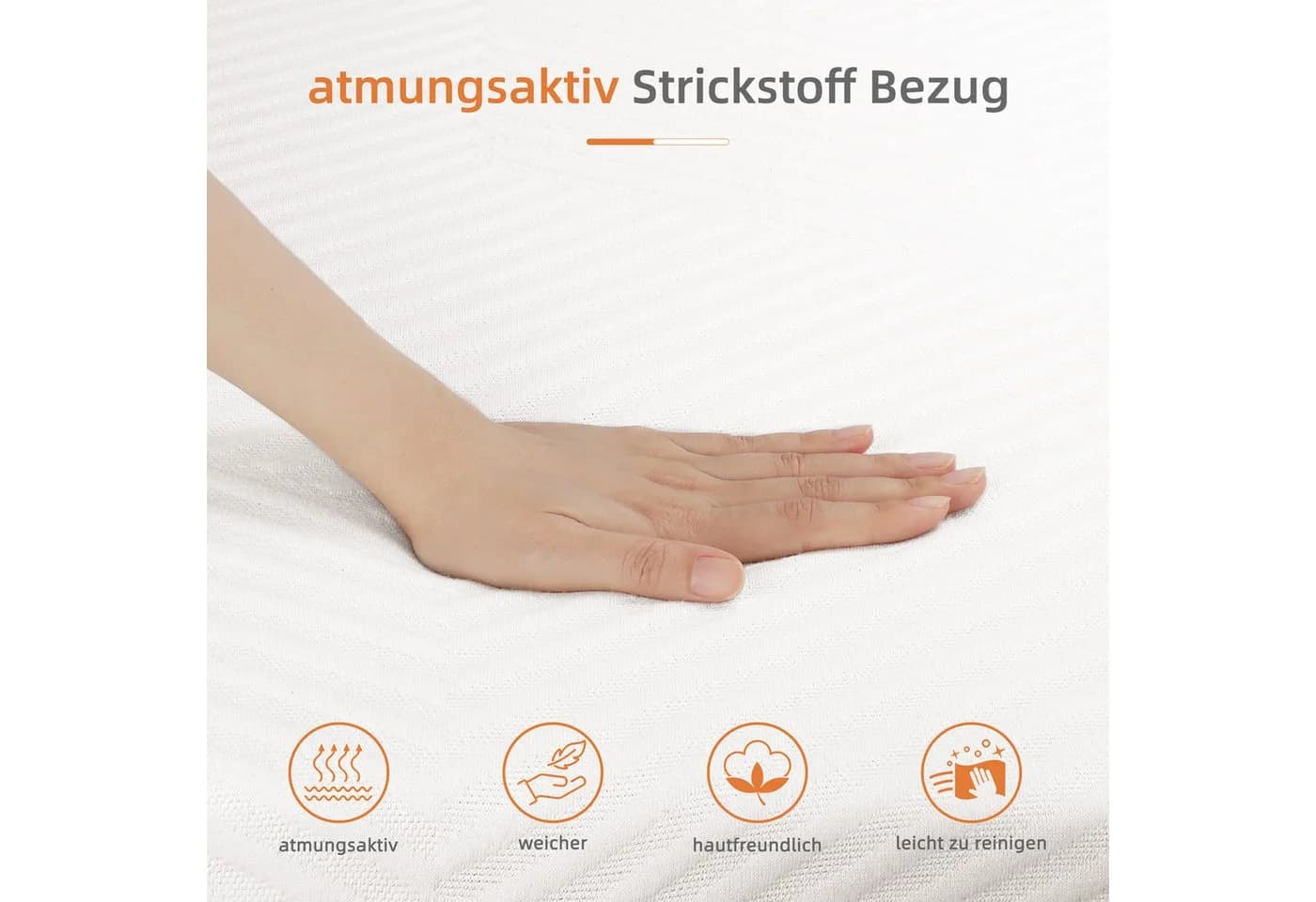 Vesgantti Kaltschaummatratze 7-Zonen mit abnehmbarem Bezug - Bild 3