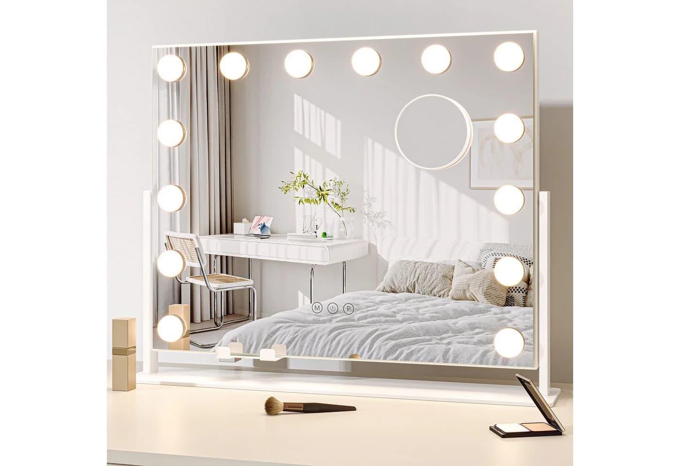 Dripex Schminkspiegel Hollywood mit LED, 3 Lichtfarben & Dimmfunktion - Bild 2