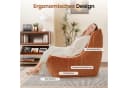 OUNUO Lounge-Sofa mit Memory-Schaum für kleine Räume Braun Bild 1