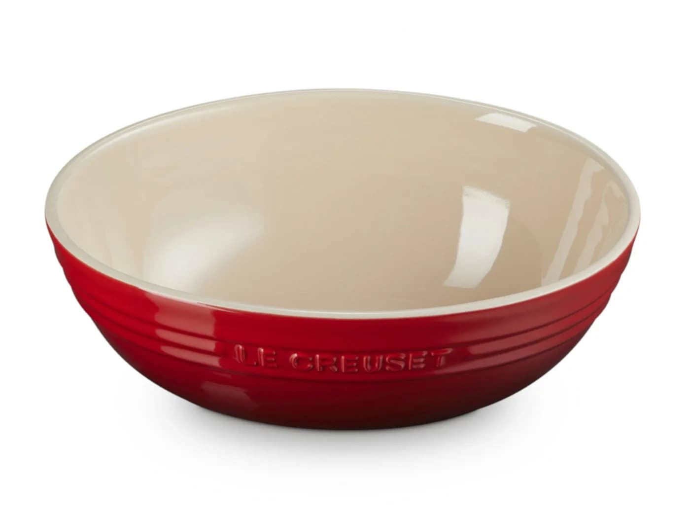 LE CREUSET Servierschale rund Kirschrot 3,2l Steinzeug