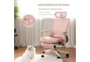 FLEXISPOT Bürostuhl Foldex Ergonomisch Rosa 90°-135° Neigbar Bild 4