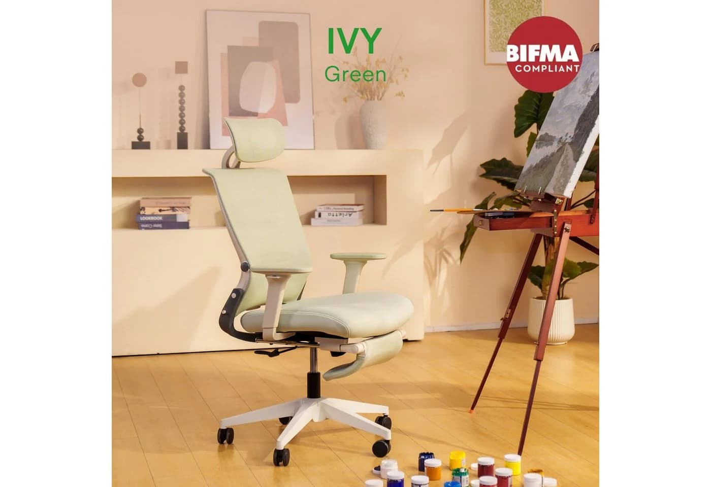 FLEXISPOT Bürostuhl Foldex Ergonomisch Grün 90°-135° Neigbar - Bild 5