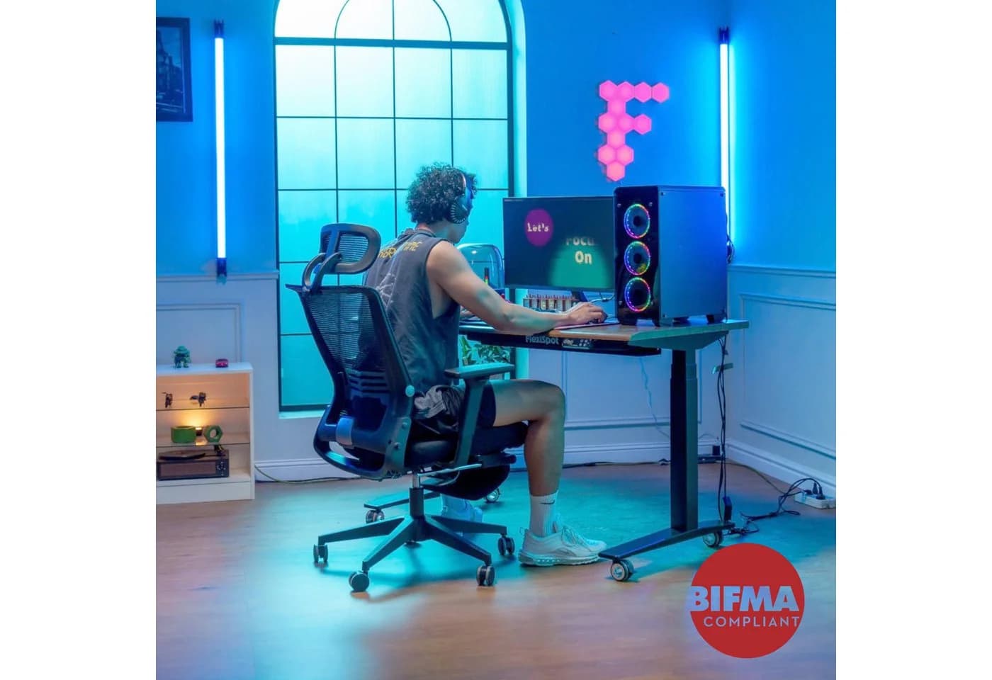 FLEXISPOT Bürostuhl Foldex Ergonomischer Bürostuhl Schwarz