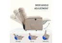 FLEXISPOT Relaxsessel Beige mit Massage- und Heizfunktion Bild 4