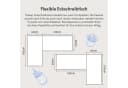 FLEXISPOT Eckschreibtisch Q1/Q3L L-Form 180x120 cm Schwarz Bild 4