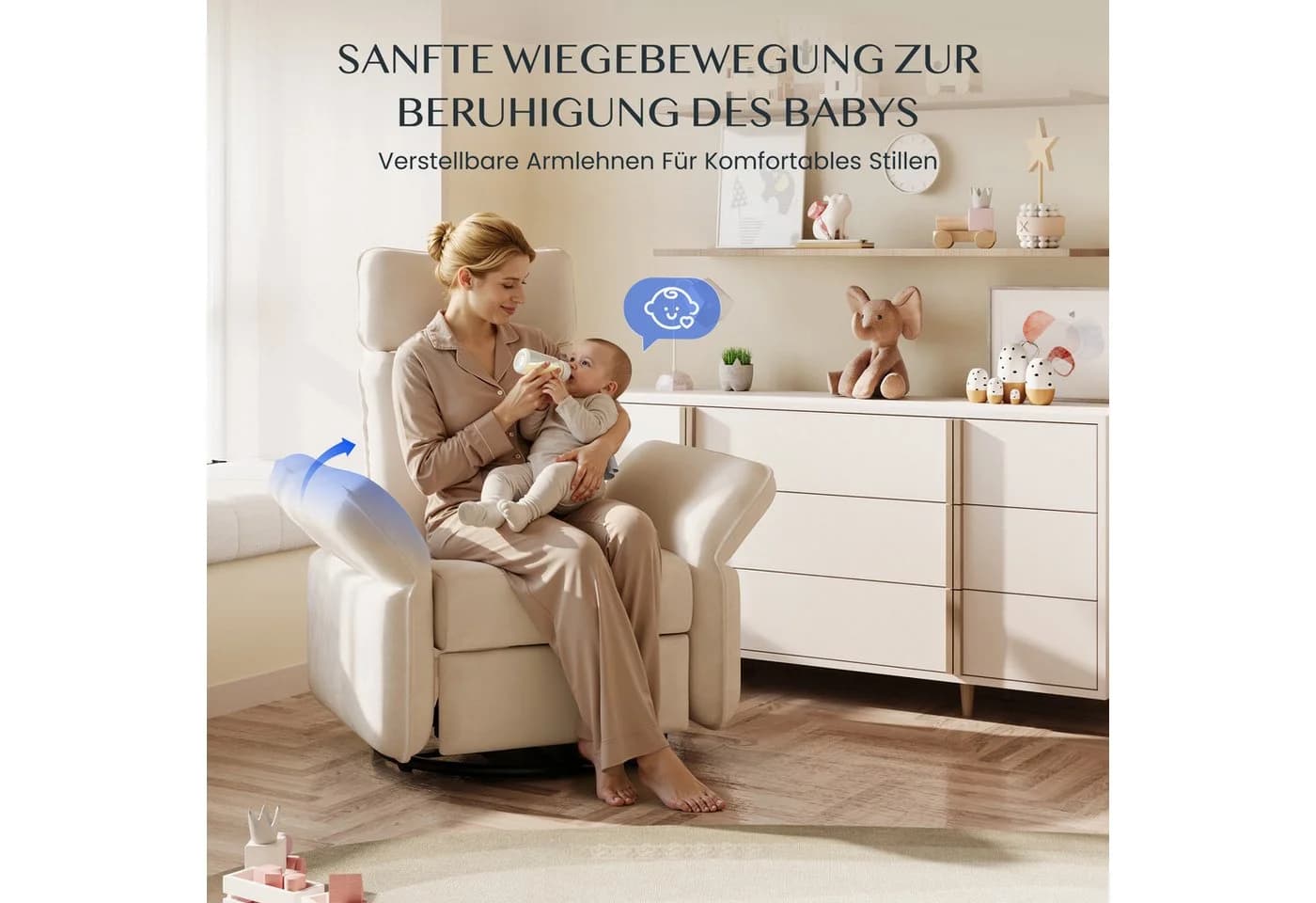 FLEXISPOT Loungesessel Cradle Relaxsessel mit 3D-Kopfstütze - Bild 2