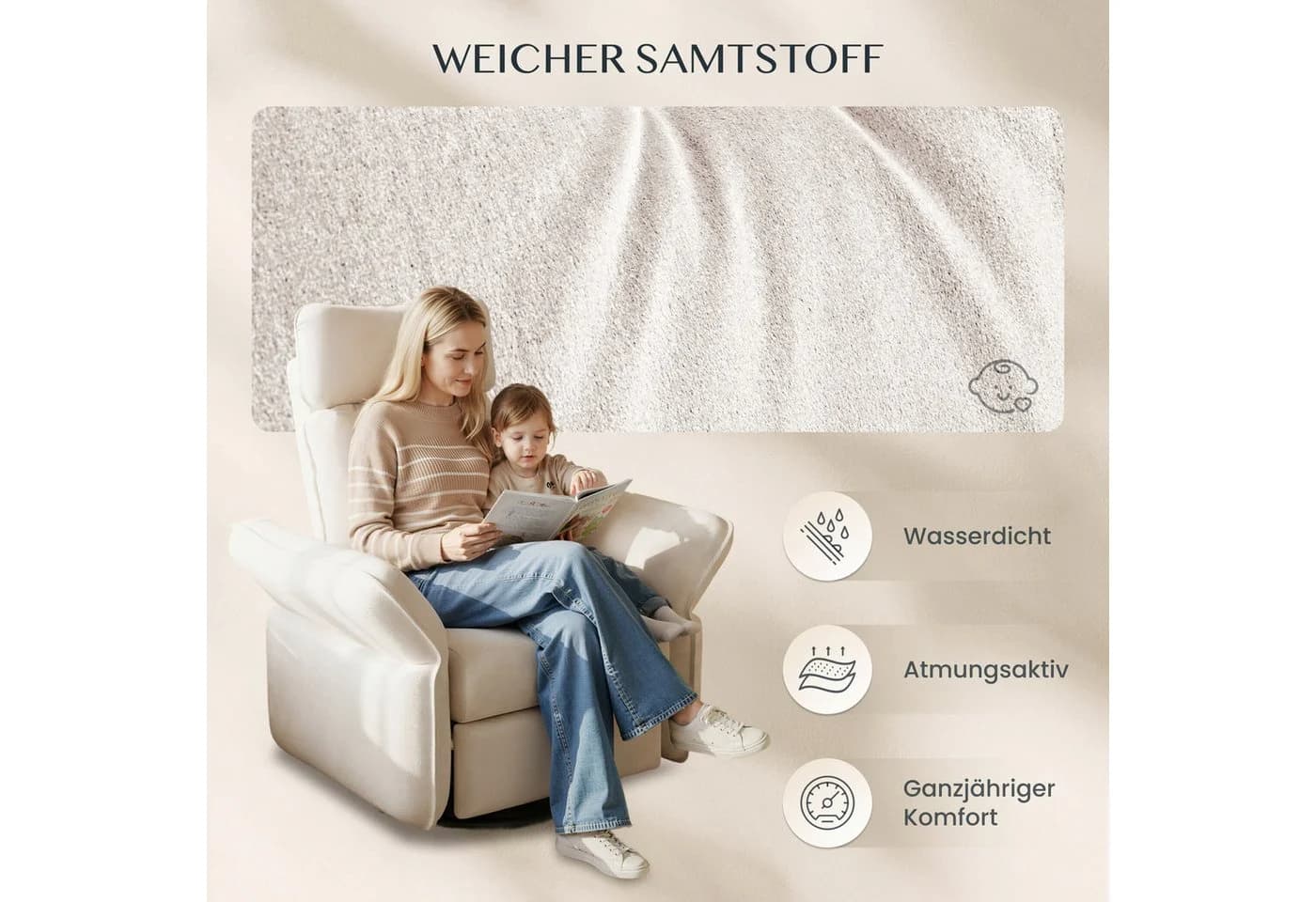 FLEXISPOT Loungesessel Cradle Relaxsessel mit 3D-Kopfstütze - Bild 5