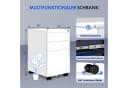 FLEXISPOT Rollcontainer Aufbewahrungsschrank mit Schloss, 3 Schubladen, Schwarz Bild 1