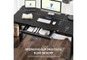 FLEXISPOT Höhenverstellbarer Schreibtisch mit Schubladen, LED-Höhenanzeige, 4 Speicherhöhen, Schwarz Bild 4