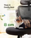 Marsail Bürostuhl Ergonomisch Mesh Armlehnen 3D-verstellbar Bild 4