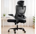 Marsail Bürostuhl Ergonomisch mit Verstellbarer Kopfstütze 3D Klappbaren Armlehnen Bild 2