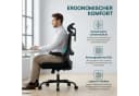 Marsail Bürostuhl Ergonomisch mit Verstellbarer Kopfstütze 3D Klappbaren Armlehnen Bild 3