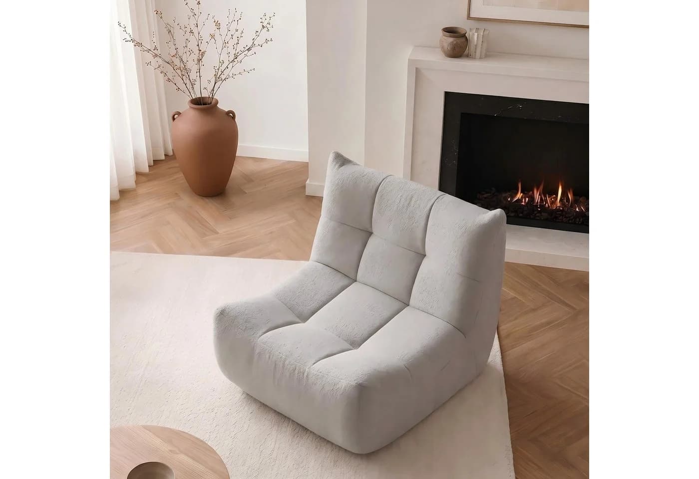 Totnz Sitzsack ergonomisch Chenille Grau - Bild 2