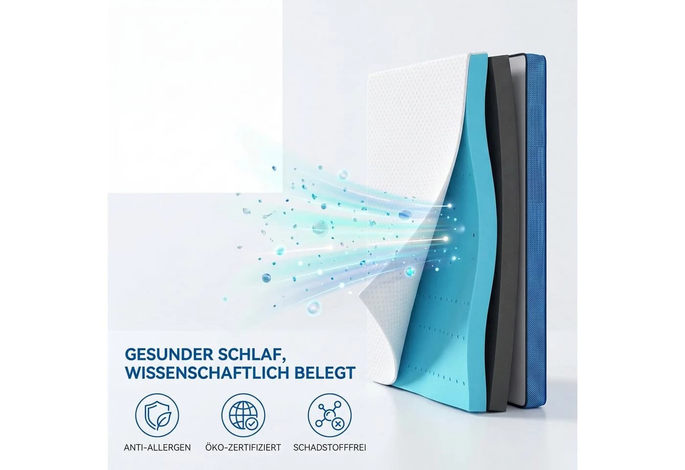 Totnz Topper Gel Memory Foam mit Bambusbezug - Bild 5