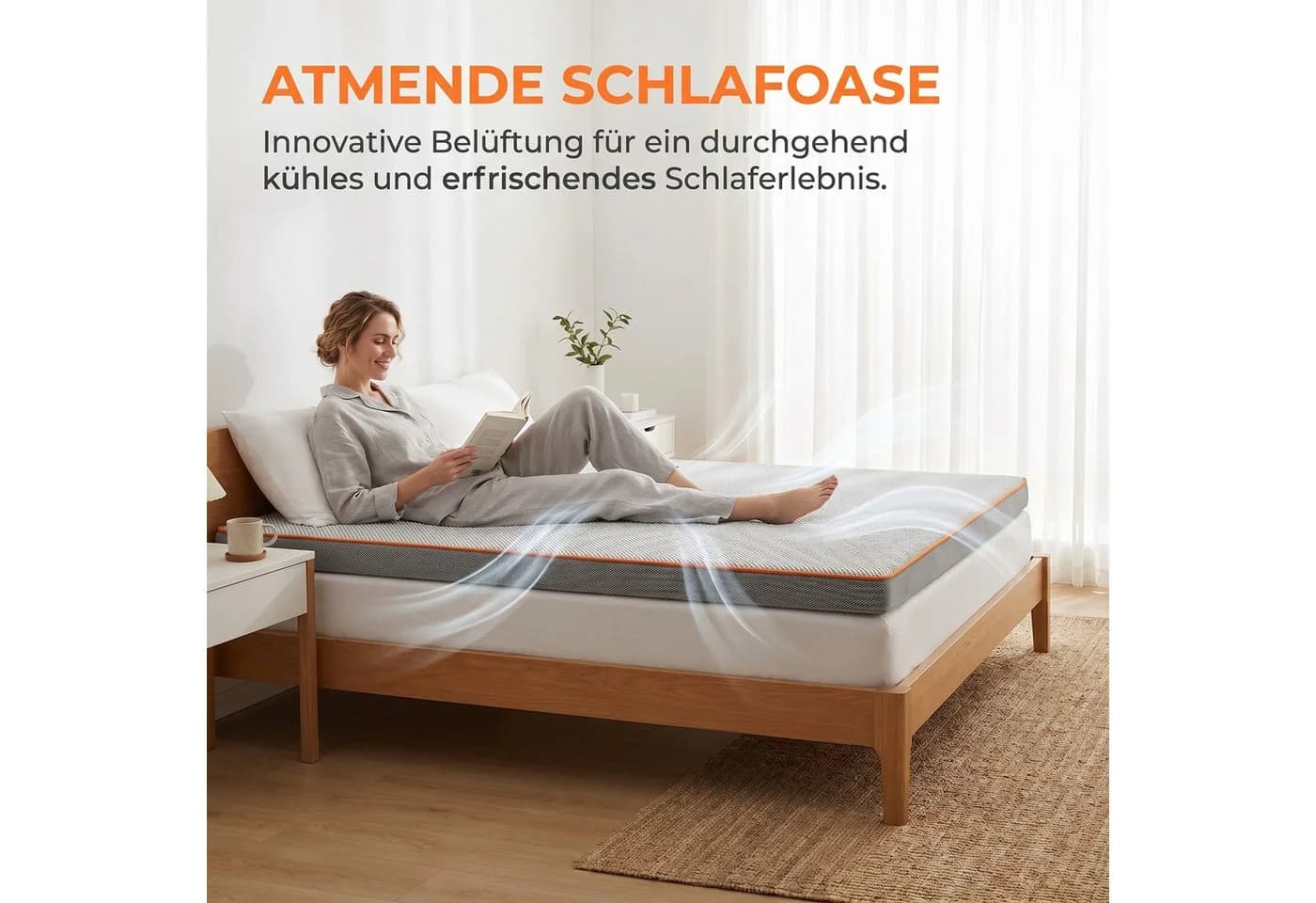 PERLECare Matratzen-Topper Gel-Schaum 7,5 cm Höhe OEKO-TEX® Zertifiziert