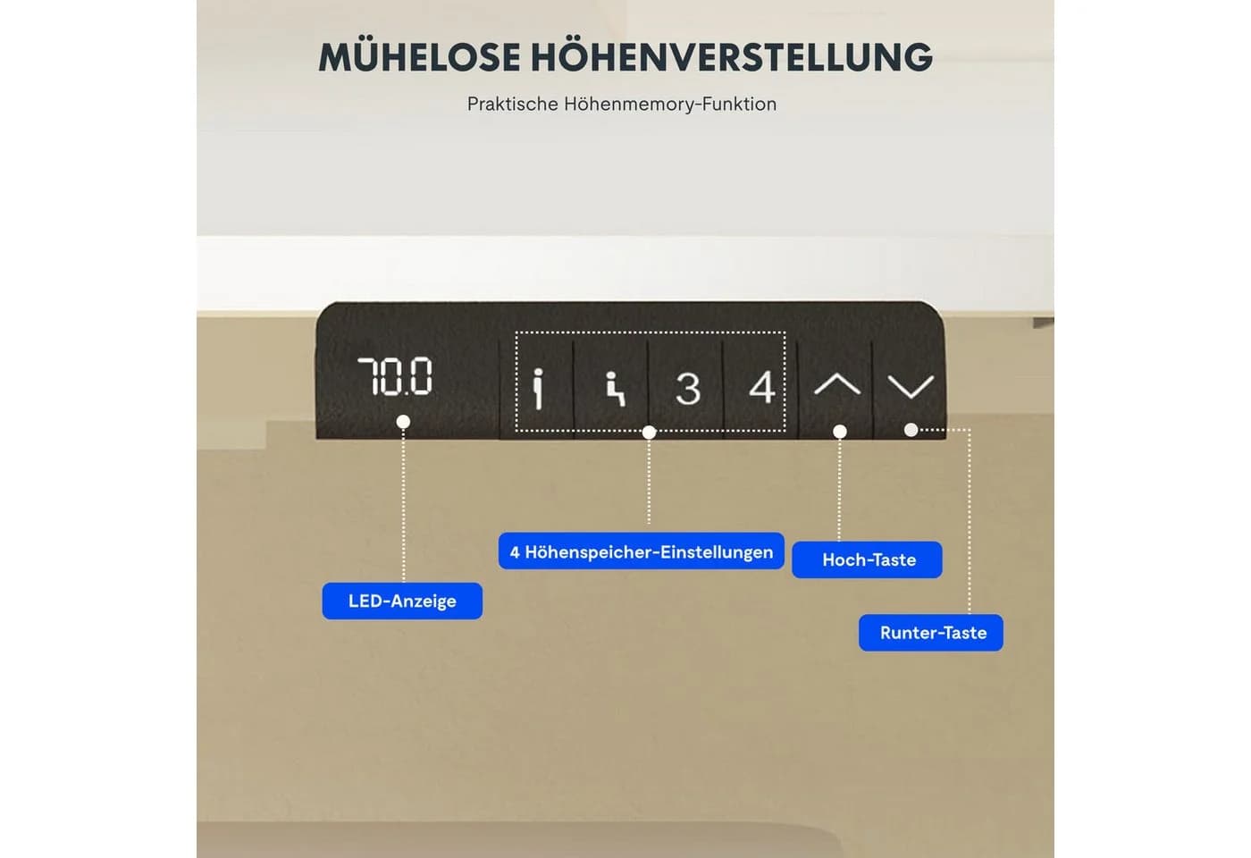 FLEXISPOT Schreibtisch höhenverstellbares Tischgestell inkl. praktischem Zubehör-Set Dual-Motor & 2-Fach-Teleskop, ohne Tischplatte