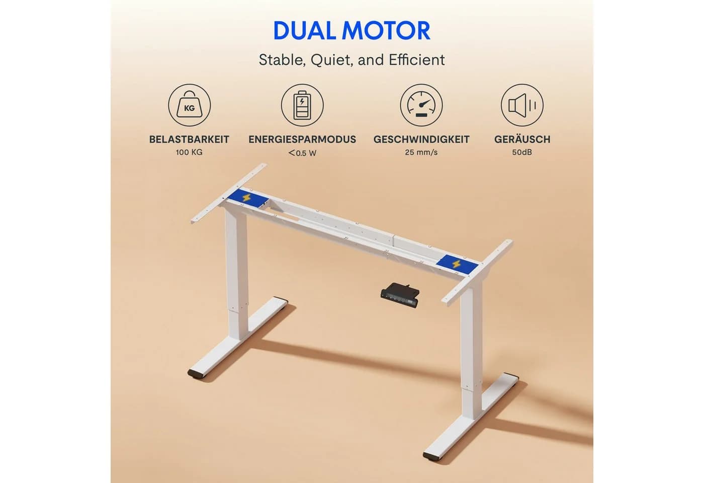 FLEXISPOT Schreibtisch Basic Plus höhenverstellbar Bambus - Bild 5