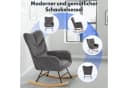 FLEXISPOT Schaukelstuhl mit Hoher Rückenlehne & Fußstütze, Relaxsessel, Schaukelsessel Bild 4