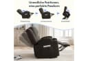 FLEXISPOT Relaxsessel Elektrisch mit Massage & Heizfunktion Grau Bild 3