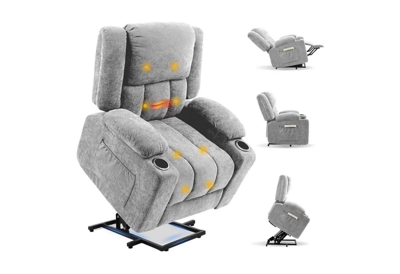 FLEXISPOT Relaxsessel Elektrisch mit Massage und Aufstehhilfe - Bild 2