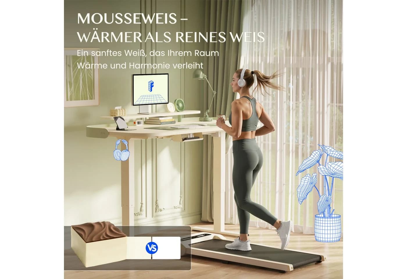 FLEXISPOT Elektrischer Schreibtisch Modern mit Monitorablage - Bild 5
