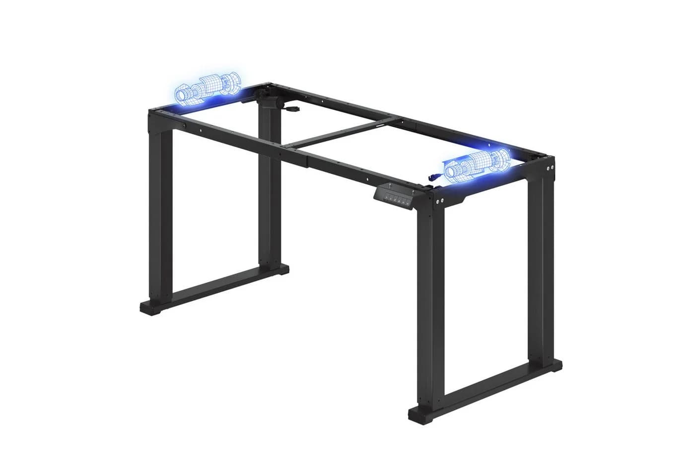FLEXISPOT Elektrisches Höhenverstellbares Tischgestell 4-Bein Schwarz Dualmotor - Bild 2
