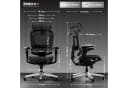FLEXISPOT ErgoX Bürostuhl Schwarz 250kg 7D-Armlehnen 5D-Lendenstütze Bild 1