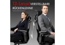 FLEXISPOT ErgoX Bürostuhl Schwarz 250kg 7D-Armlehnen 5D-Lendenstütze Bild 4