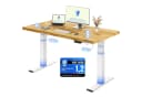 FLEXISPOT E200 Schreibtisch Elektrisch höhenverstellbar Massivholz Weiß Bild 2