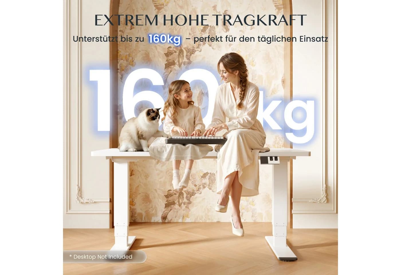 FLEXISPOT EC5 PRO Schreibtischgestell Grau Elektrisch Höhenverstellbar - Bild 4