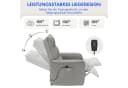 FLEXISPOT Elektrischer Sessel Grau Ergonomischer Fernsehsessel Bild 1