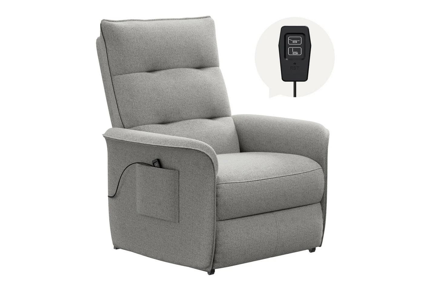 FLEXISPOT Elektrischer Sessel Grau Ergonomischer Fernsehsessel - Bild 2