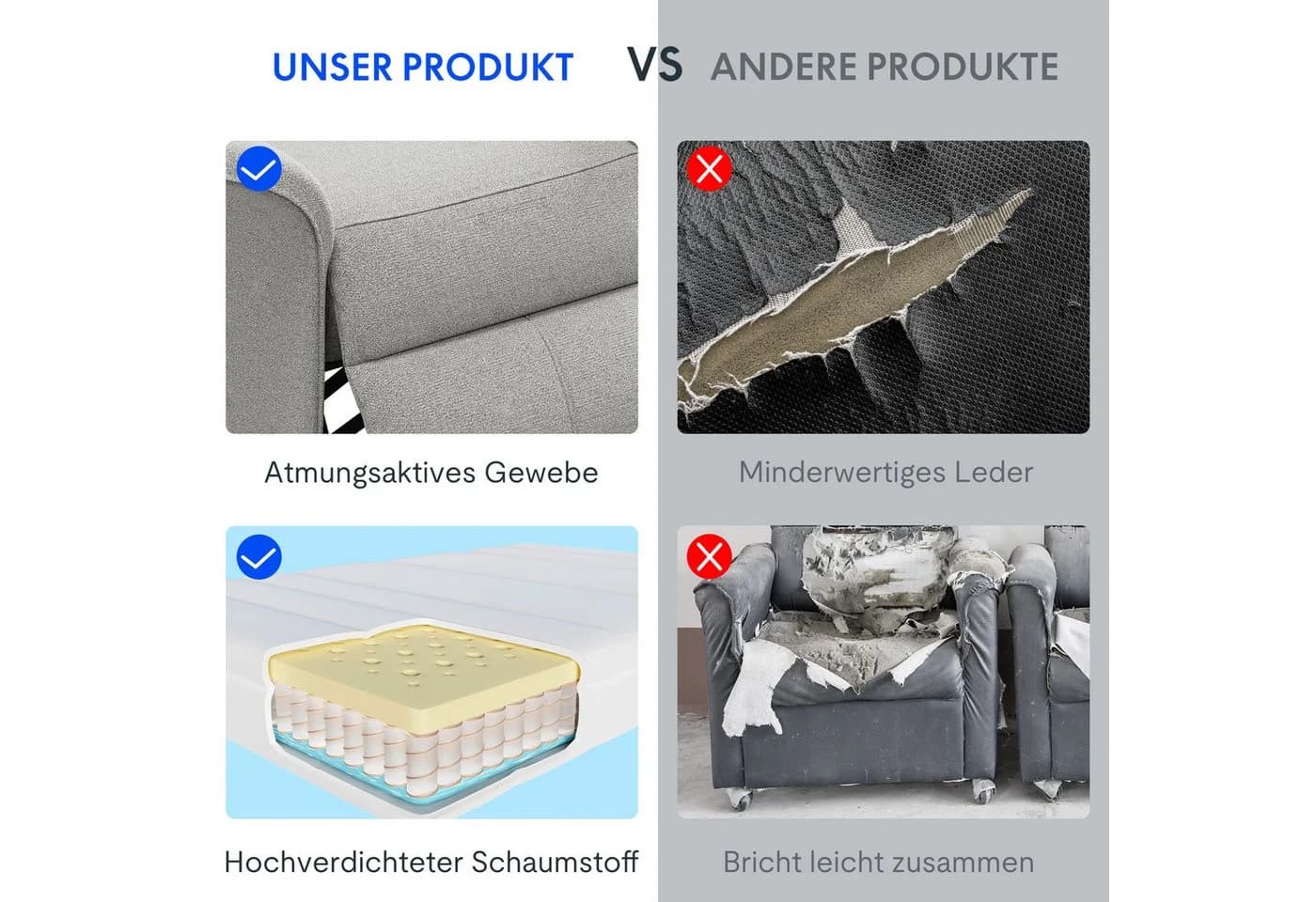 FLEXISPOT Elektrischer Sessel Grau Ergonomischer Fernsehsessel - Bild 4
