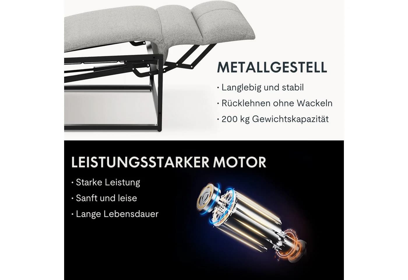 FLEXISPOT Elektrischer Sessel Grau Ergonomischer Fernsehsessel - Bild 5