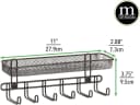 mDesign Schmuckhalter Wand Organizer Bronze Metall Bild 1