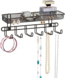 mDesign Schmuckhalter Wand Organizer Bronze Metall Bild 2