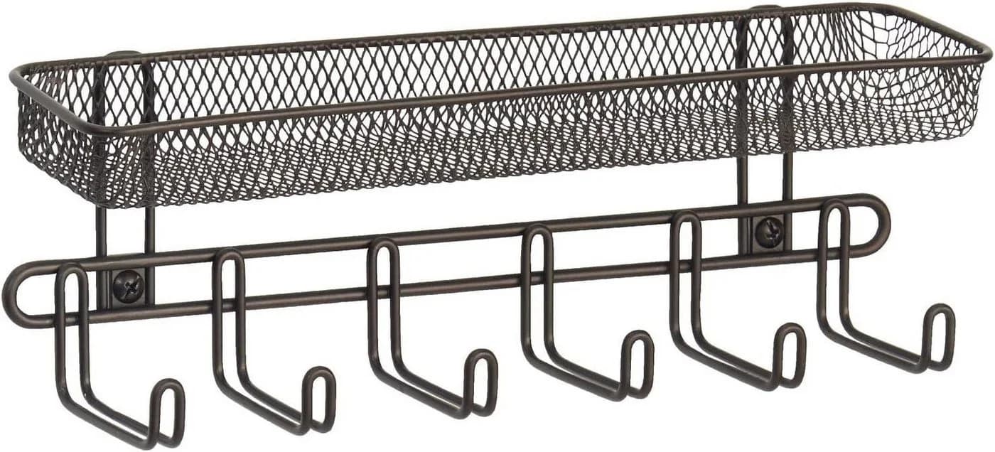 mDesign Schmuckhalter Wand Organizer Bronze Metall - Bild 3
