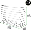 mDesign Hängekorb Küche Silber Verchromt Organizer Bild 1
