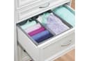 mDesign Aufbewahrungssystem 2er-Set Stoffbox grau mit 2 Fächern Bild 3