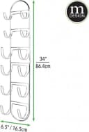 mDesign Handtuchregal Wand silber 6 Ablagen Bild 1